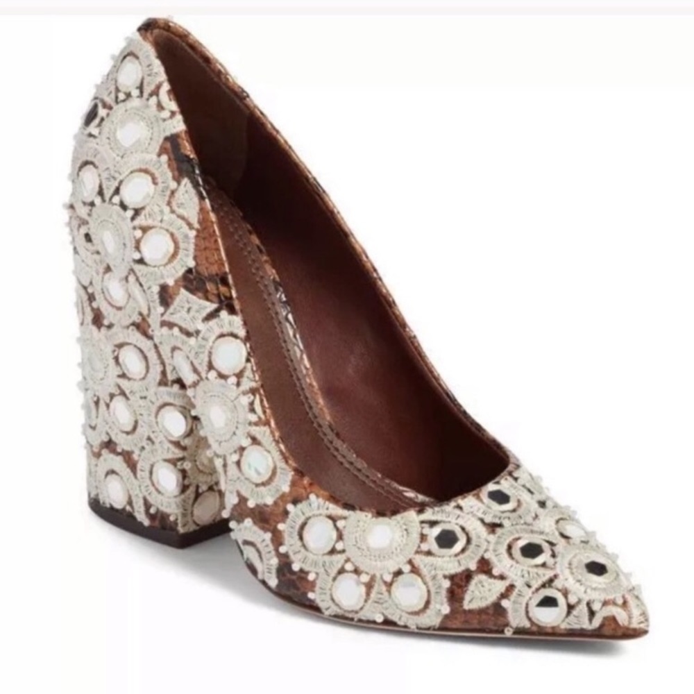 Tory Burch Embroidered Python Francesca - image 1